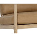 Gilmore Light Oak / Sahara Camel Leather Lounge Chair